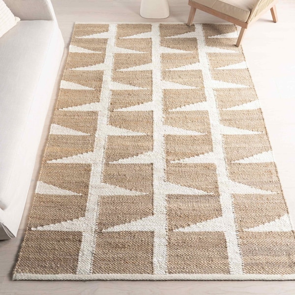Nuloom Esti Geometric Jute Area Rug 9ft x 12ft TAZT01A-9012 - main
